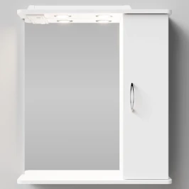 Зеркало Колумбия 65, белая, правая