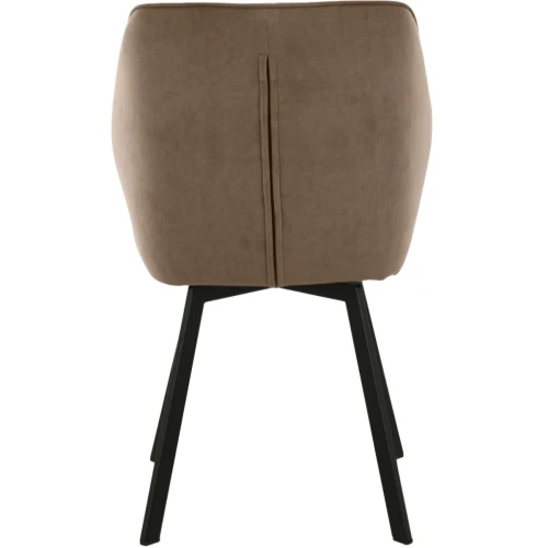 Стул «Вермут», велюр Бренди латте, каркас вращения черный