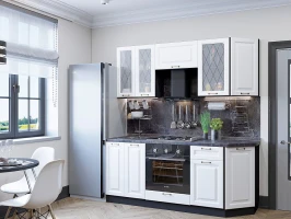 Готовый кухонный гарнитур Ницца-01 Белый