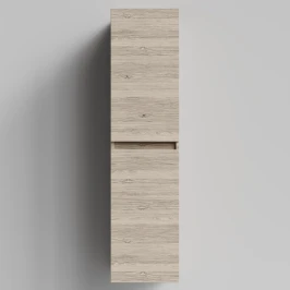 Пенал Бест 35 (2 двери) подвесной, Дубослив ореховый светлый ПВХ 3445, правый, бельевая корзина