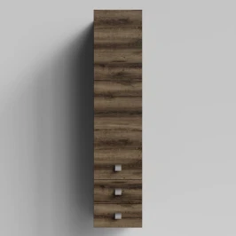 Пенал Квадро 35 подвесной, Дуб крымский коричневый ПВХ 131005-9005, правый