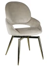 Стул обеденный Виола BS1377-BG-2, 50х58х92 см, бежевый/золото