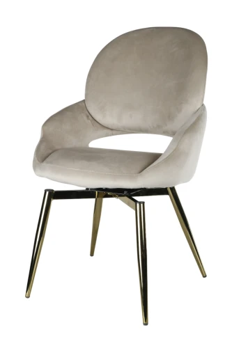 Стул обеденный Виола BS1377-BG-2, 50х58х92 см, бежевый/золото