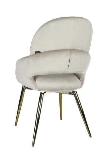 Стул обеденный Виола BS1377-BG-2, 50х58х92 см, бежевый/золото