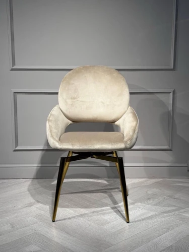 Стул обеденный Виола BS1377-BG-2, 50х58х92 см, бежевый/золото