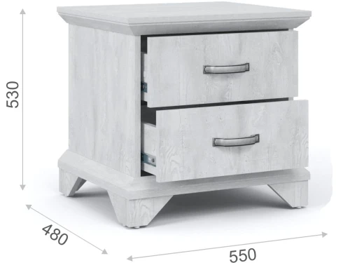 Спальня «Лорена» 3дв шк, Бетон Паин белый