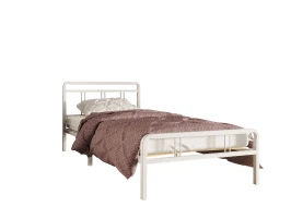 Кровать КМД 8 Леон 90 белая