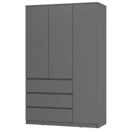Шкаф 3-х створчатый Симпл ШК-08, Графит