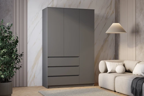 Шкаф 3-х створчатый Симпл ШК-08, Графит