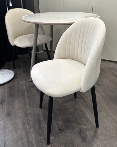 Стул БАРИ Marseille-13 Латте, велюр / черный каркас M-City