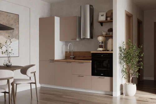 Готовая кухня КГ 2400 Эмаль, Крем  Арника РМ в.8