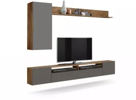 Стенка Прага-2 таксония/диамант серый