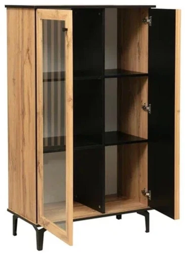 Стенка Либерти 6 (опора h150) Дуб вотан/Черный