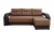 Диван еврокнижка Манчестер УГЛОВОЙ 160 рогожка коричневая НПБ
