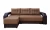 Диван еврокнижка Манчестер УГЛОВОЙ 160 рогожка коричневая НПБ