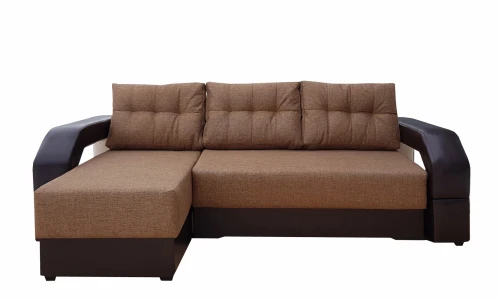 Диван еврокнижка Манчестер УГЛОВОЙ 160 рогожка коричневая НПБ