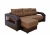 Диван еврокнижка Манчестер УГЛОВОЙ 160 рогожка коричневая НПБ