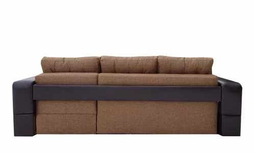 Диван еврокнижка Манчестер УГЛОВОЙ 160 рогожка коричневая НПБ