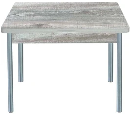 Симпл стол обеденный раскладной бетон темный/металлик