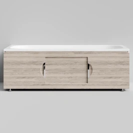 Экран-купе Топ 1700, 3 раздвижные двери, Дубослив ореховый светлый ПВХ 3445