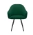 Стул DikLine 439 поворотный, K13 изумруд, ножки черные