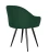 Стул DikLine 439 поворотный, K13 изумруд, ножки черные