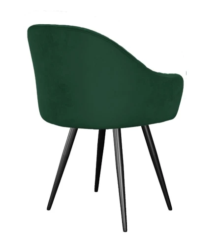 Стул DikLine 439 поворотный, K13 изумруд, ножки черные