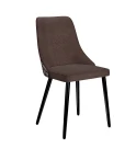 Стул DikLine 286 SB3/A2 шоколад, ножки черные