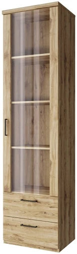 DOORSET, Шкаф с витриной 1V2S. Цвет ДУБ НАВАРРА Anrex