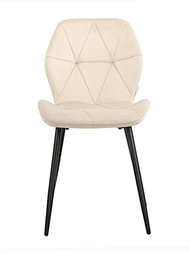 DC826 Стул мягкий, КАКАО#G62-14 велюр, каркас металл черный КРУГЛЫЙ