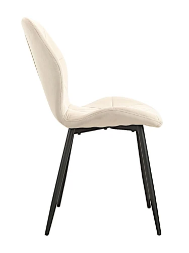 DC826 Стул мягкий, КАКАО#G62-14 велюр, каркас металл черный КРУГЛЫЙ