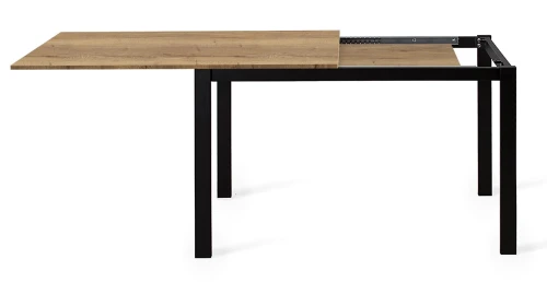 Стол Dikline L110 Дуб Галифакс (ЛДСП EGGER)/Опоры черный
