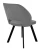 Стул DikLine 274 поворотный Z28 серый, ножки черные
