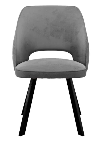 Стул DikLine 274 поворотный Z28 серый, ножки черные