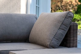 "Капри" трансформирующаяся лаунж-зона из искусственного ротанга, цвет соломенный