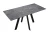 Стол DikLine DKD120, керамика 120(160)х80, мрамор серый матовый, опоры черные (2 уп.)