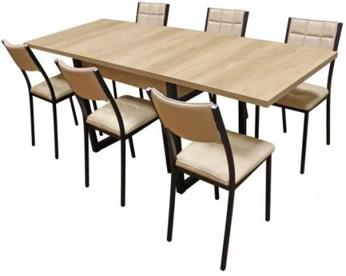 Стол М64 «АРТ» ДП1-02-05 1100(2000)*760 ЛДСП «Эврика», черный матовый