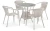Комплект плетеной мебели T705ANT/Y137C-W85 4Pcs Latte