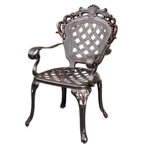 Комплект мебели из литого алюминия стол Палм(100см) + 4 кресла Финляндия