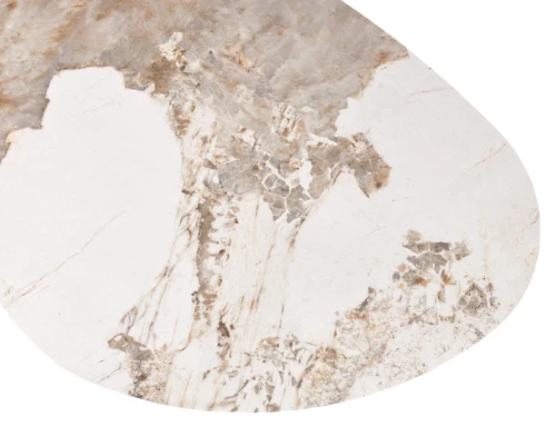 Стол кофейный NIKLAS PANDORA  керамика на стекле и окрашенный МДФ/ темно-серый МДФ каркас ®DISAUR