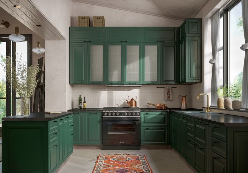 Трехуровневая кухня Ницца Royal 3450х2600 Golfclub МДФ эмаль угловая