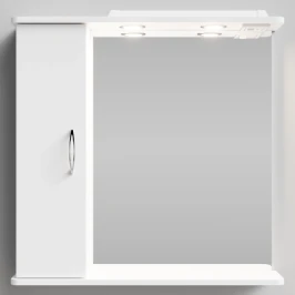 Зеркало Колумбия 75, белая, левая