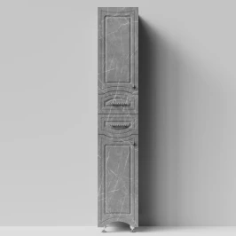 Пенал Адам 35 напольный, Мрамор Серый софт тач ПВХ 4044-1, левый