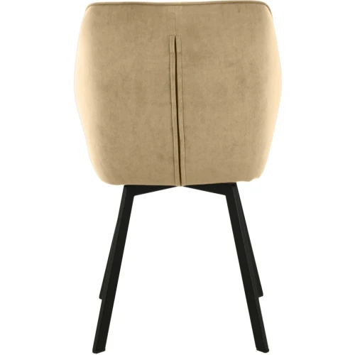 Стул «Вермут», велюр Бренди крем, каркас вращения черный