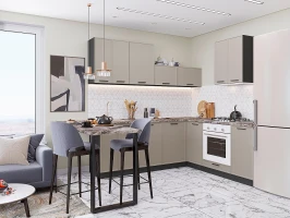 Кухонный гарнитур Фрейм-03 Clay Silk Graphite