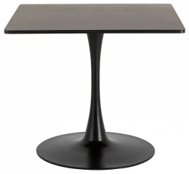 SQT-3K Стол обеденный керамический,тем.орех 90*90, основание металл черный D60