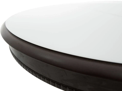 Стол «Фабрицио 1» GLASS (D 1000), орех темный