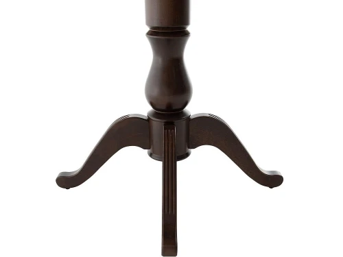 Стол «Фабрицио 1» GLASS (D 1000), орех темный