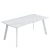 DT308 Стол обеденный Lisa white, 180*90*75, керамич. столешница, основание металл белый