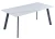 DT308 Стол обеденный Lisa white, 180*90*75, керамич. столешница, основание металл белый